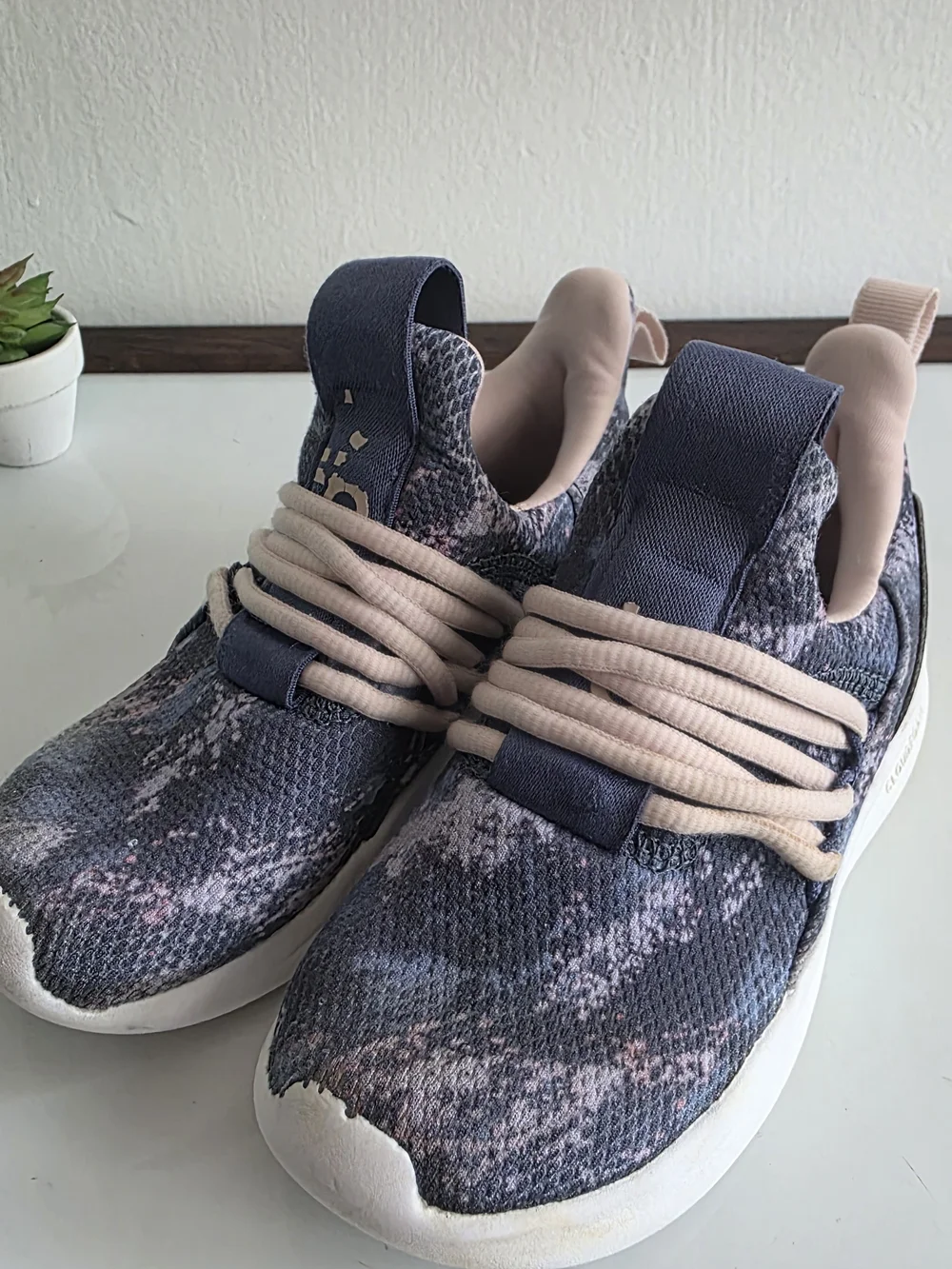 3Kids Navy & Pink Cloudfoam Slip-On Sneakers Bundle.